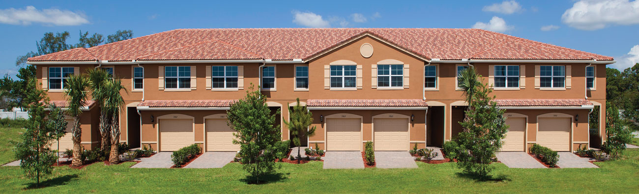 Lake Worth Townhome Exterior.